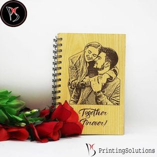 Customized Wooden Diary