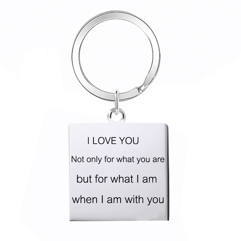 Metal Quote Key Chain for girls Boys Great gift for Anyone key chain for girls bag stylish