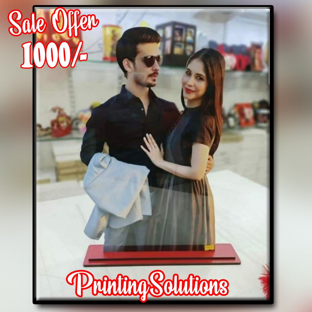 Customize Couple Statue Frame Best Gift