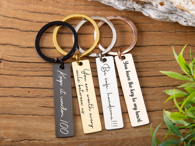 Metal Quote Key Chain for girls Boys Great gift for Anyone