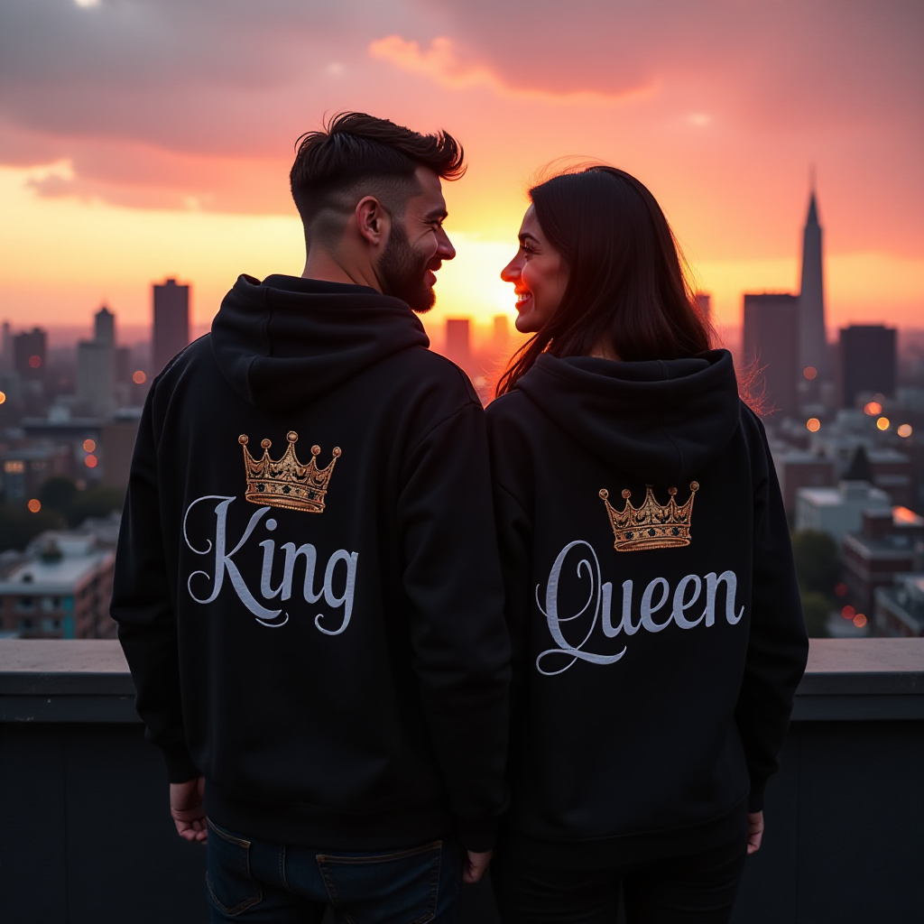 Premium Quality Couple King Queen Hoodies