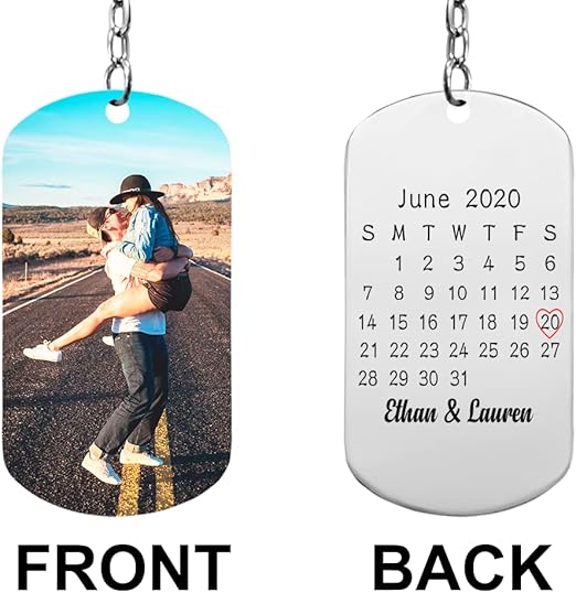 Personalized Calender keychain