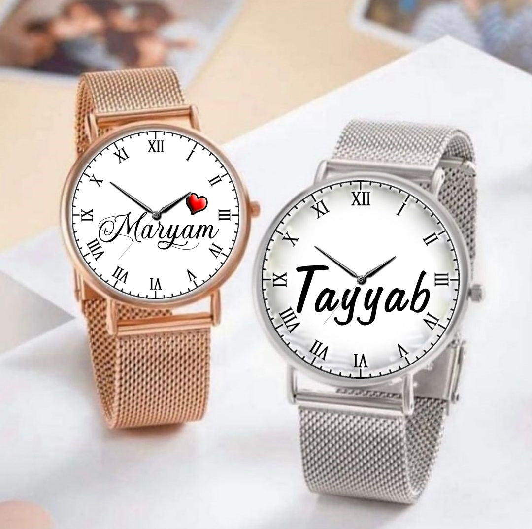 Personalized Metal Wrist Watch