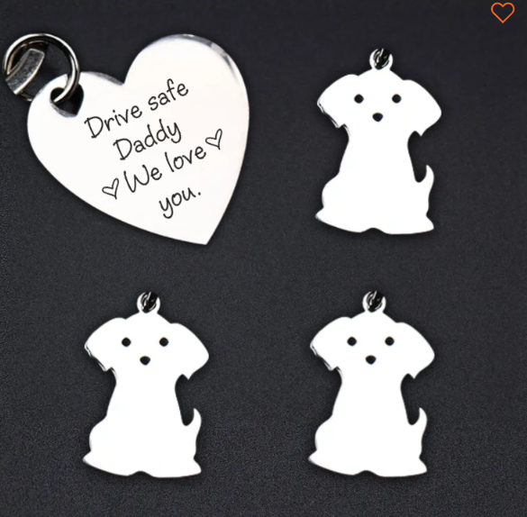 Drive Safe Daddy We Love You - Personalized Keychain