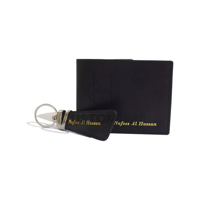 Leather Wallet & Keychain
