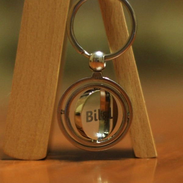 Customized Metallic Round Keychain