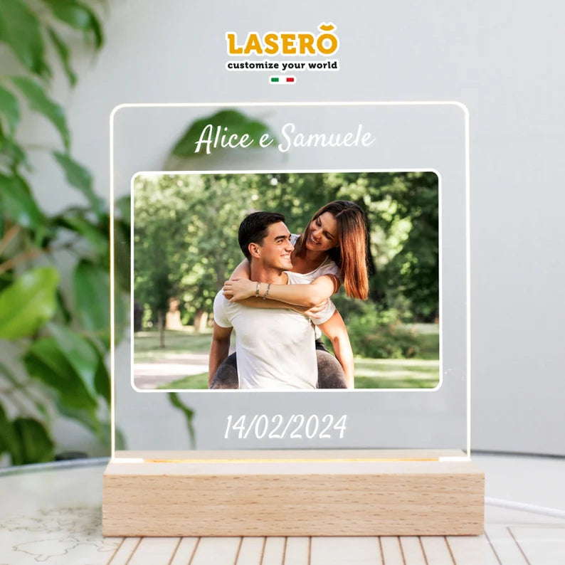 Custom Photo Lamp Gift for Her Couples Gift Idea Anniversary Gift for Him Custom Photo Gift for Christmas