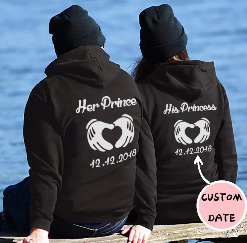 Premium Quality Couple Prince & Princess Hoodie