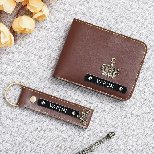 Leather Wallet & Keychain