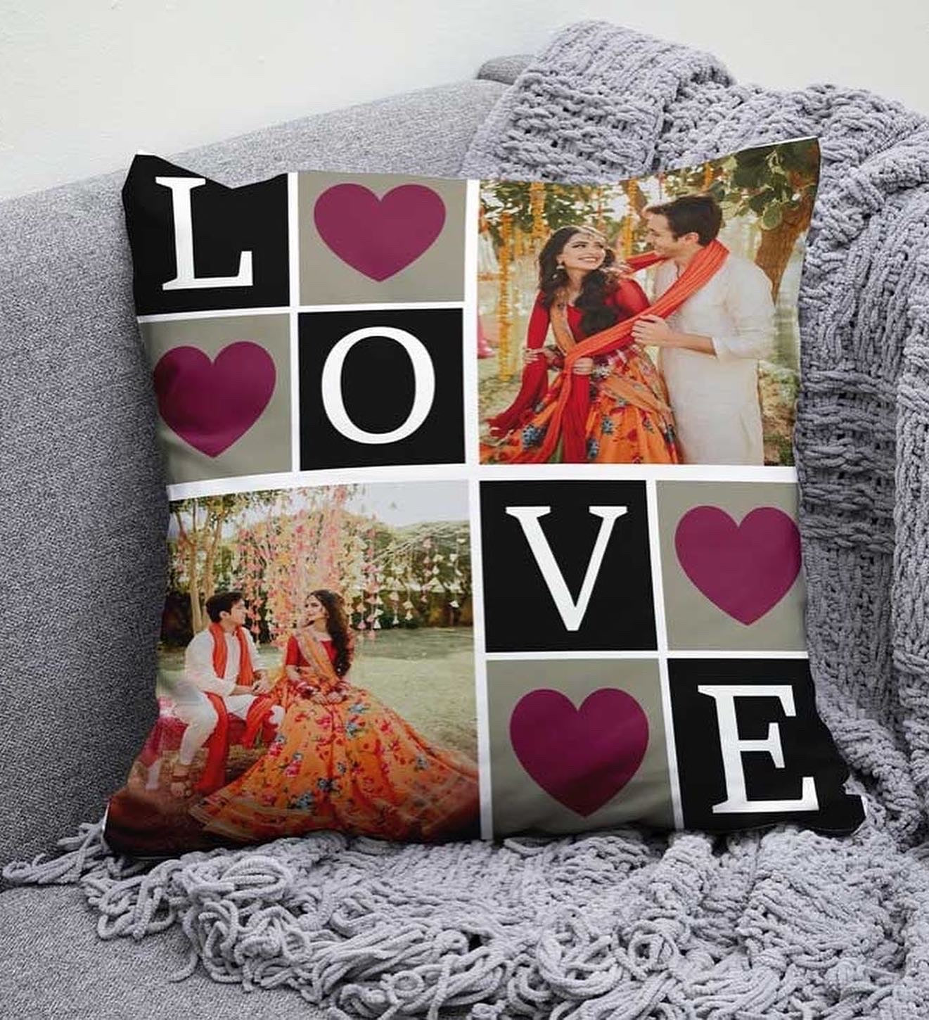 Customise Photo Cushion , Personalised Photo Cushion , Custom cushion Perfect Gift toYour Family, Friends, Or ANY ONE