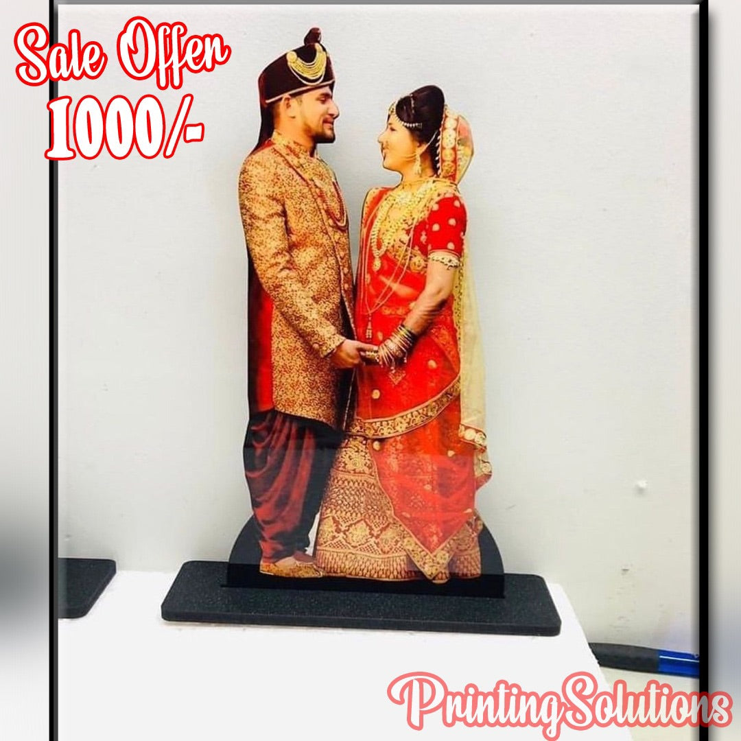 Customize Couple Statue Frame Best Gift